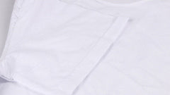 White Peace Sign Printed T-Shirt