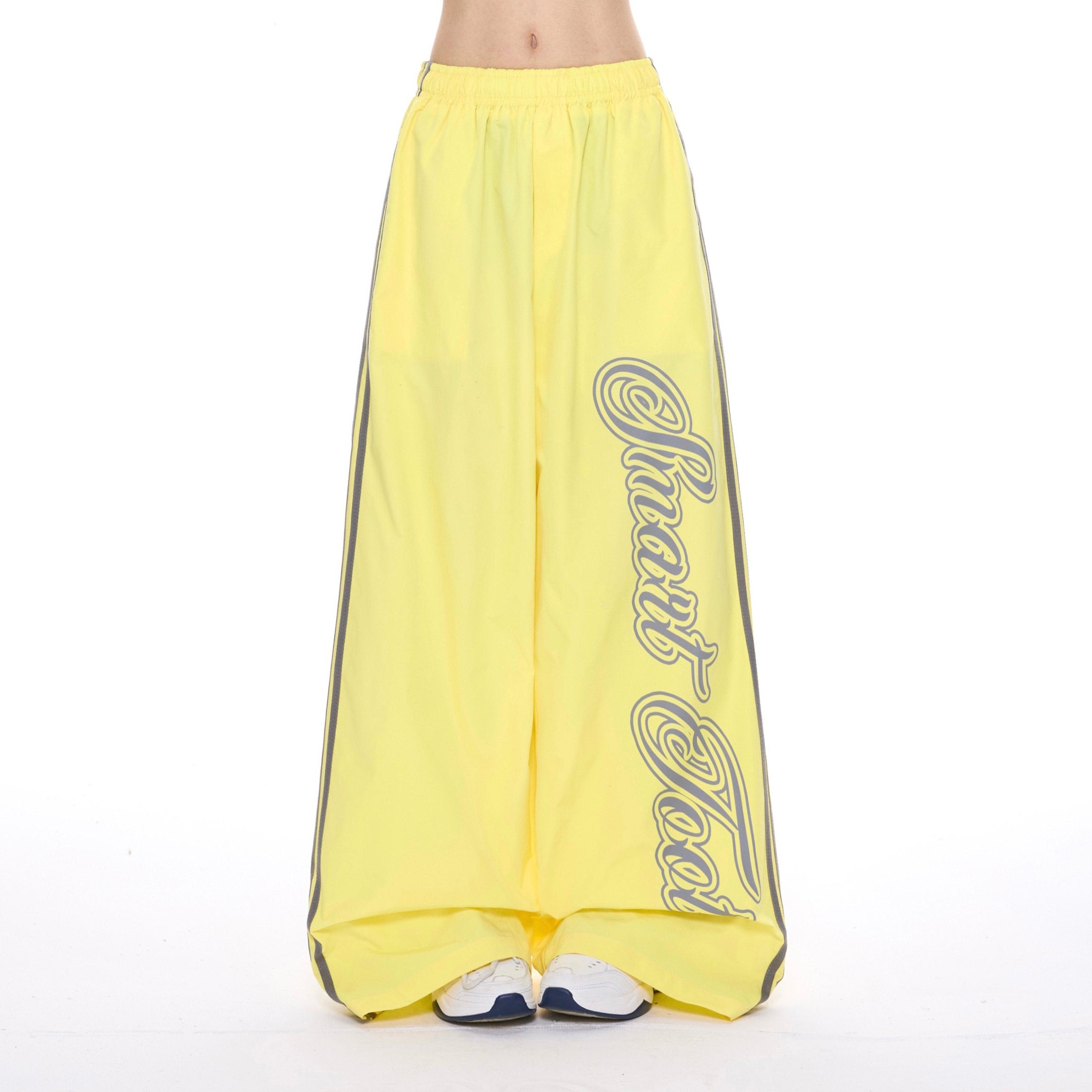 Letter Stripe Wide Leg Pants