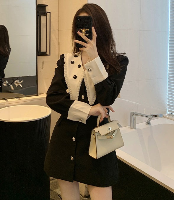 Black Mini French Dress
