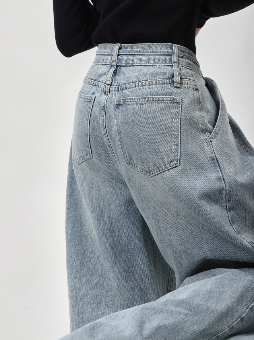 Light Blue Denim Baggy Jeans