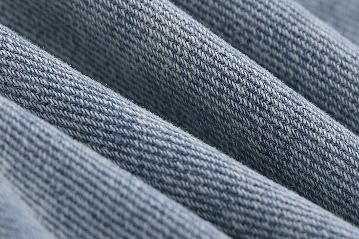 Light Blue Loose Straight Denim Pants
