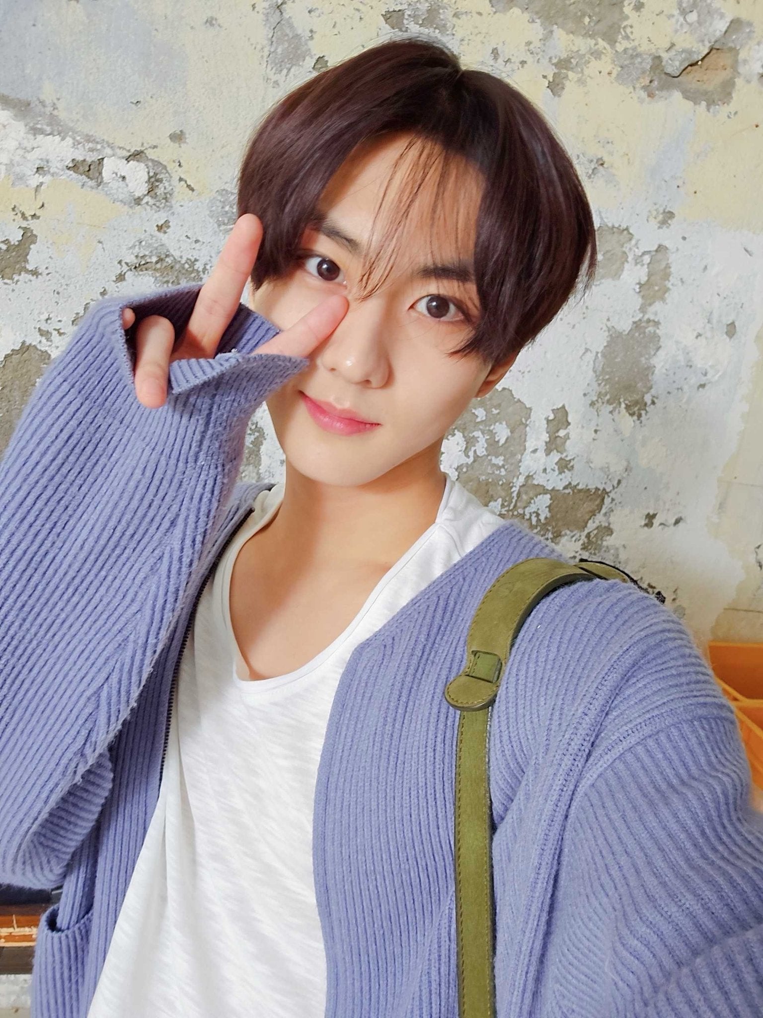 Light Blue Zip-Up Cardigan