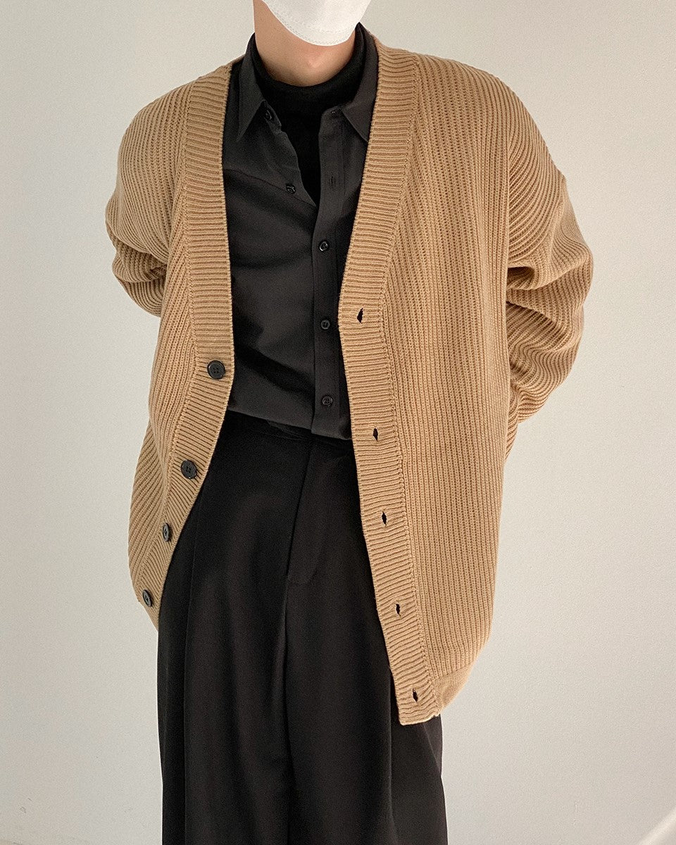 Light Brown Knitted Cardigan
