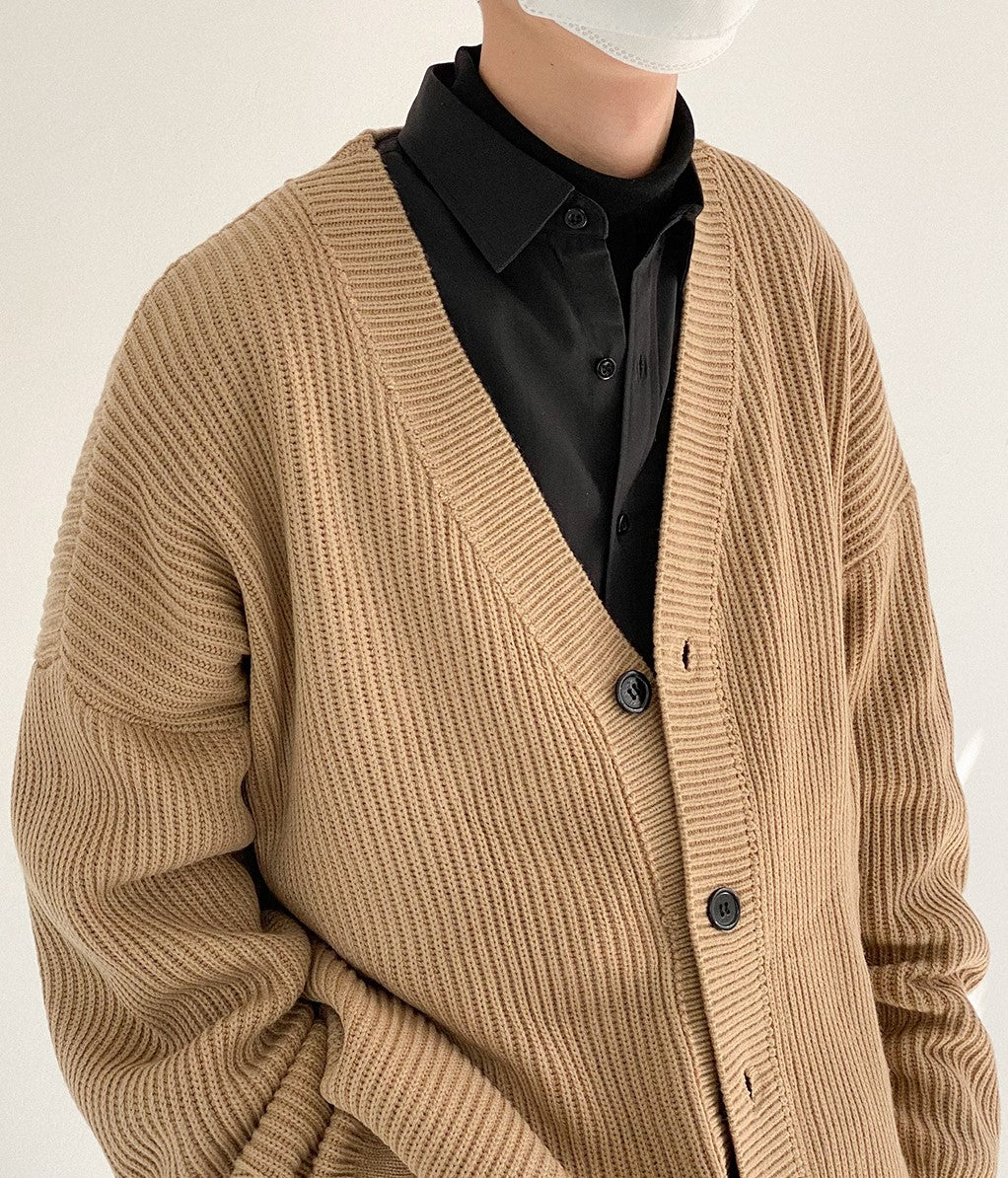 Light Brown Knitted Cardigan