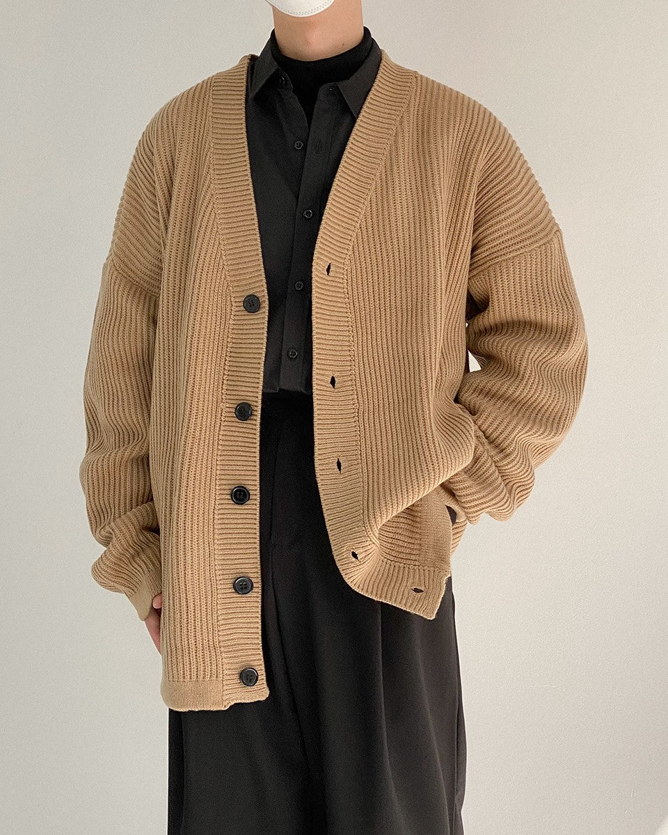 Light Brown Knitted Cardigan