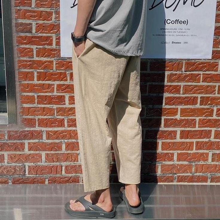 Lightweight Breathable Linen Relaxed Trousers