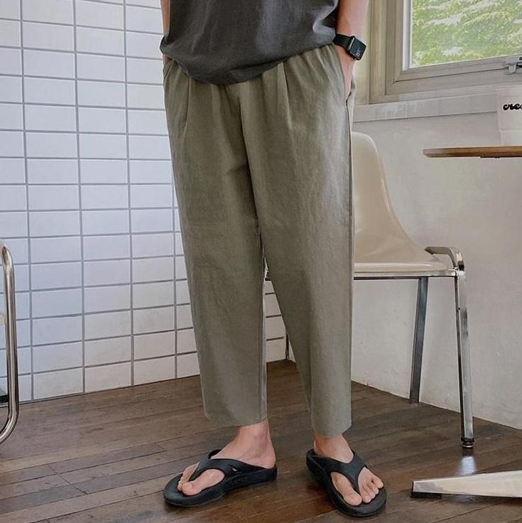 Lightweight Breathable Linen Relaxed Trousers