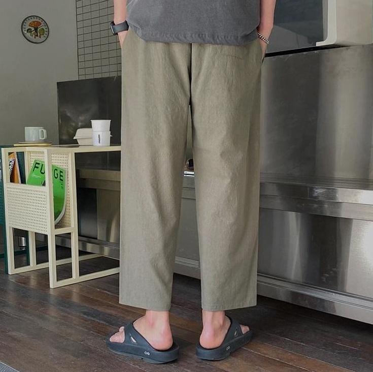 Lightweight Breathable Linen Relaxed Trousers
