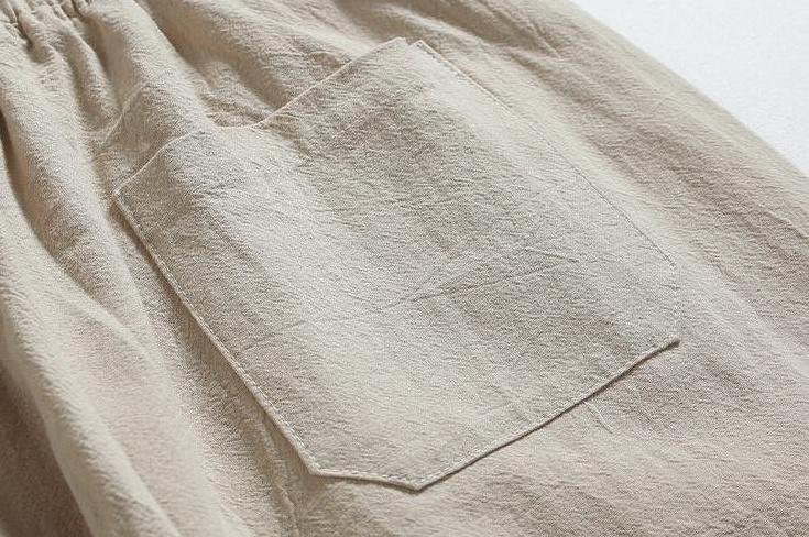 Lightweight Breathable Linen Relaxed Trousers