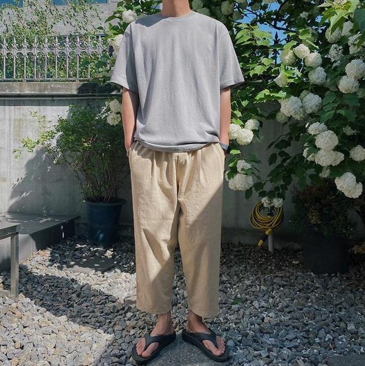 Lightweight Breathable Linen Relaxed Trousers
