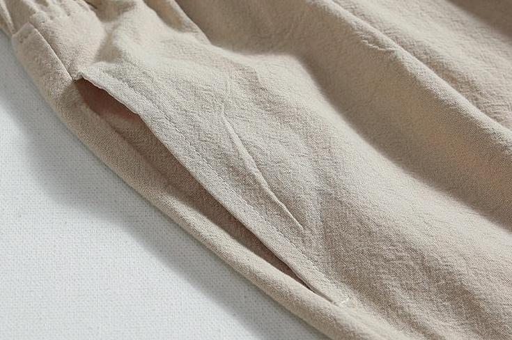 Lightweight Breathable Linen Relaxed Trousers