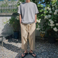 Lightweight Breathable Linen Relaxed Trousers