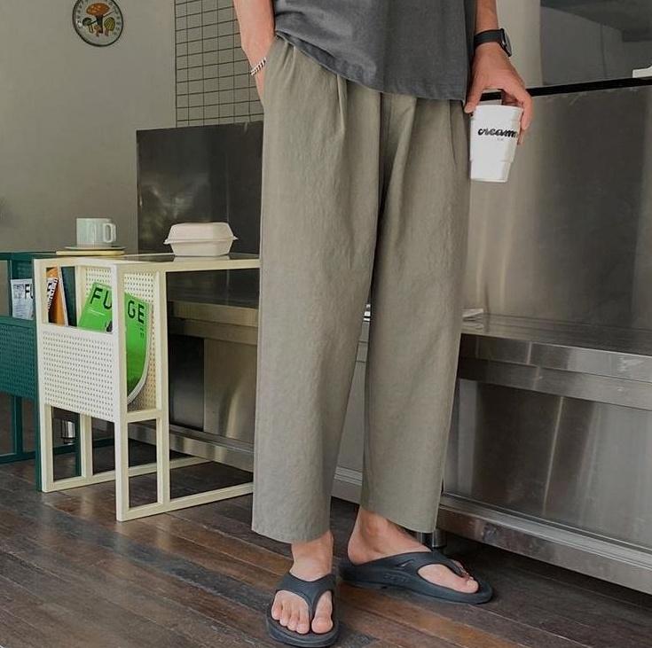 Lightweight Breathable Linen Relaxed Trousers