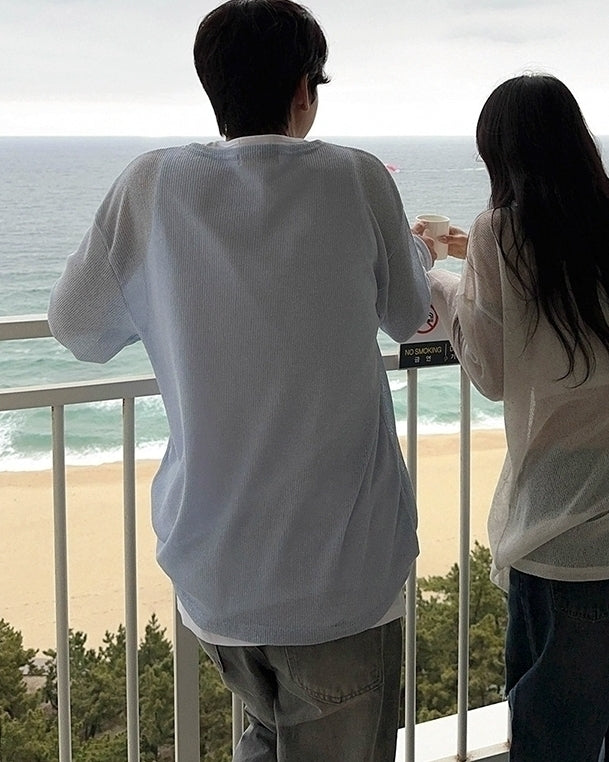 Lightweight Casual Knit Long Sleeve Sun Protection Top