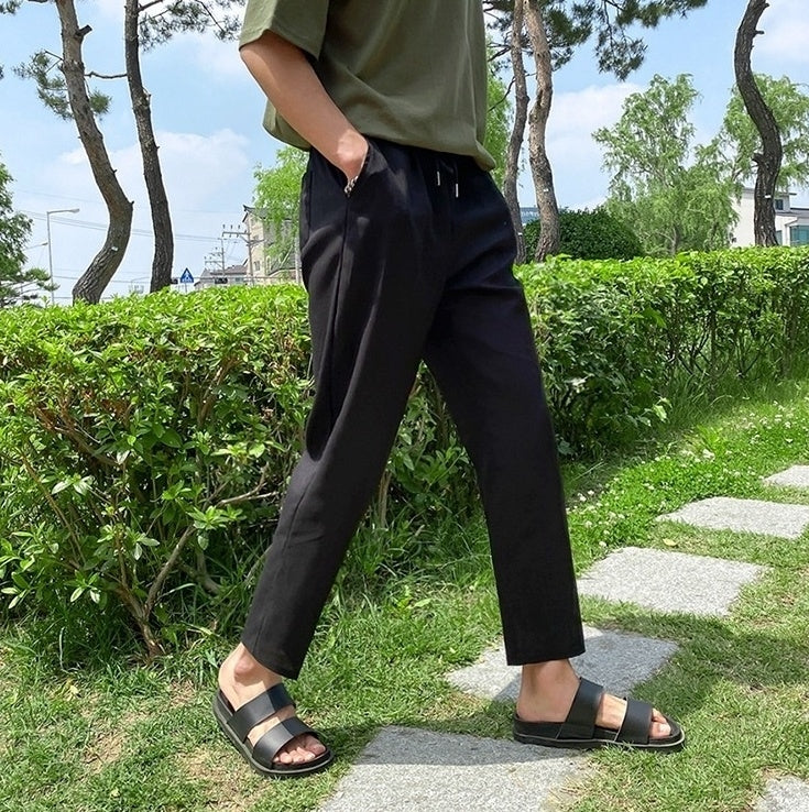 Lightweight Linen Blend Relaxed Fit Pants