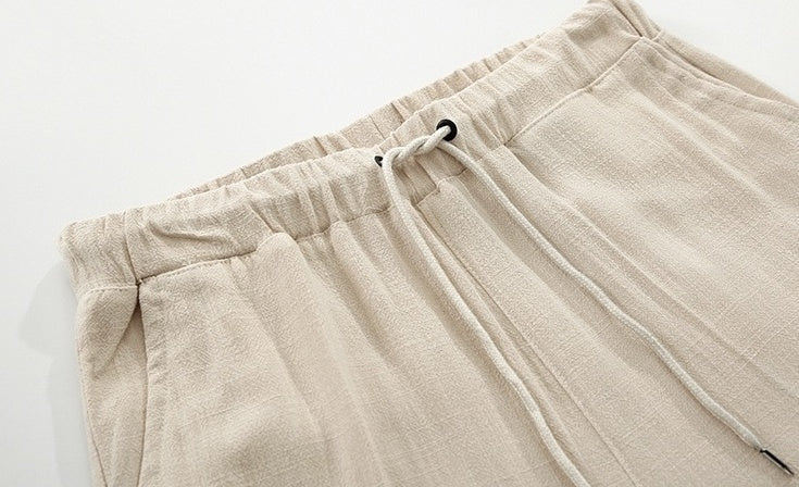 Lightweight Linen Blend Relaxed Fit Pants