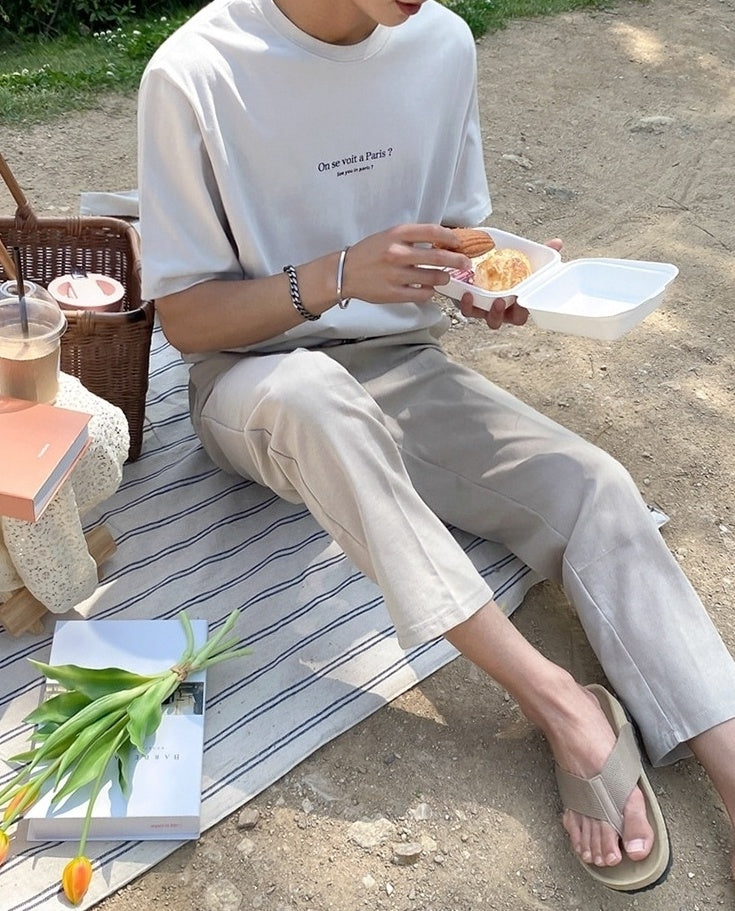 Lightweight Linen Blend Relaxed Fit Pants