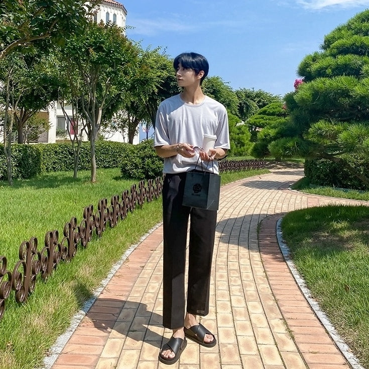 Lightweight Linen Blend Relaxed Fit Pants