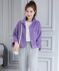 Lilac Denim Short Jacket