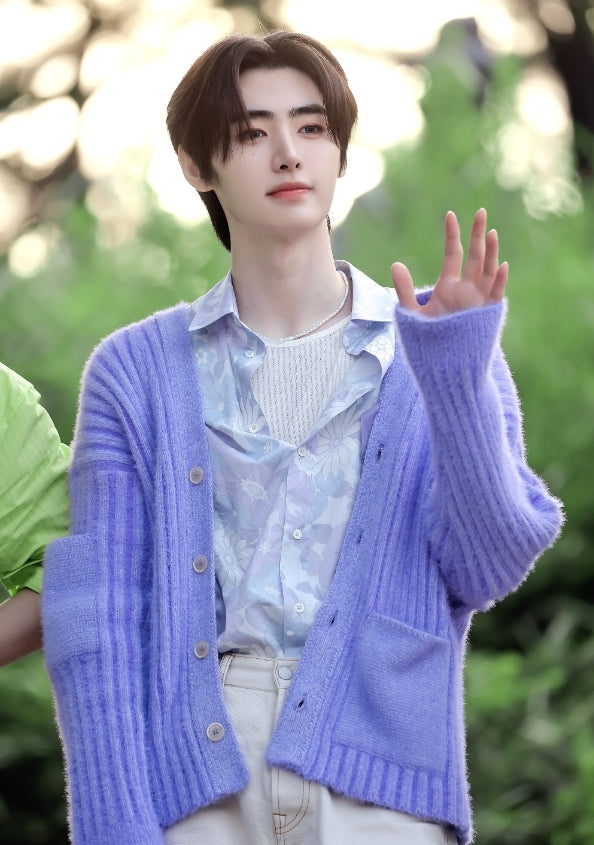 Lilac Floral Summer Shirt
