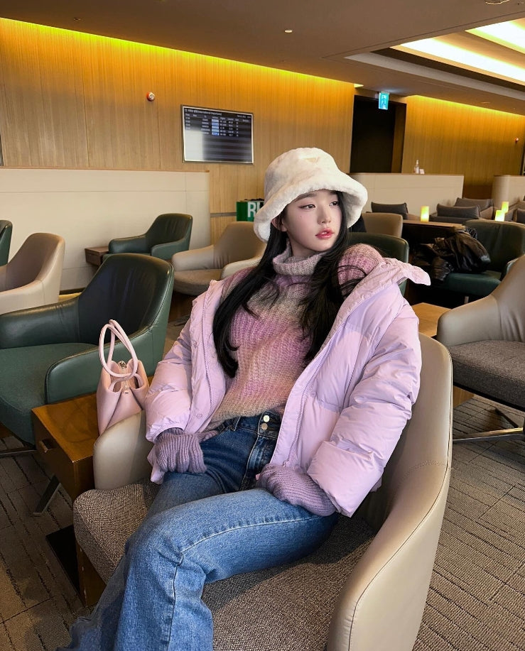 Lilac Puffer Winter Jacket