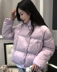 Lilac Puffer Winter Jacket