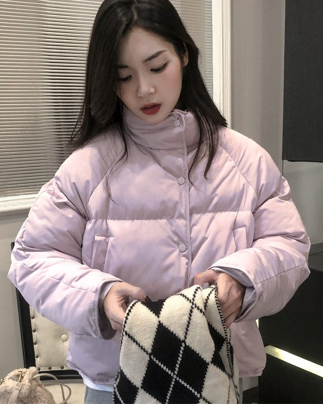 Lilac Puffer Winter Jacket