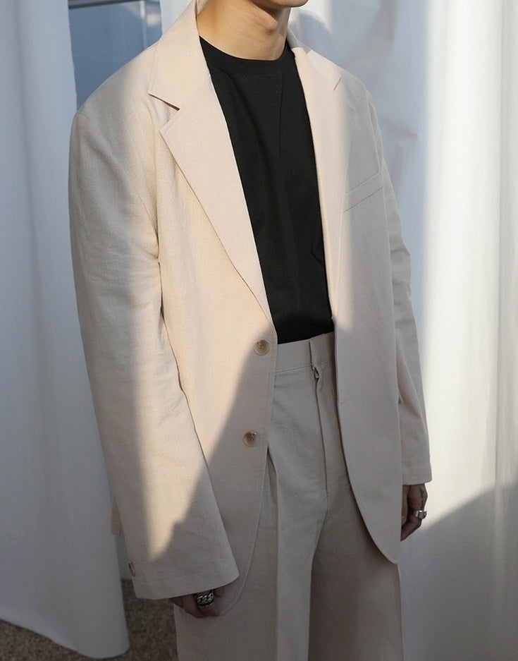 Linen Casual Blazer Jacket