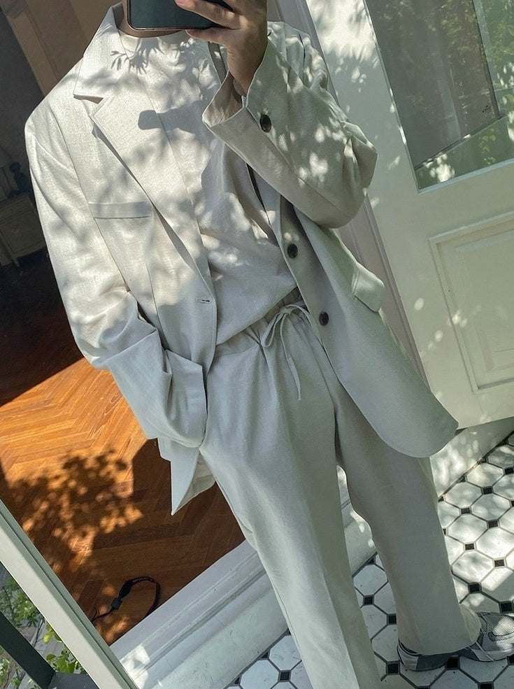 Linen Casual Blazer Jacket