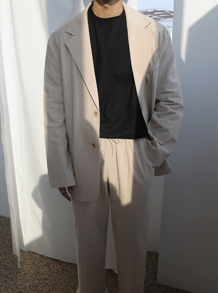 Linen Casual Blazer Jacket