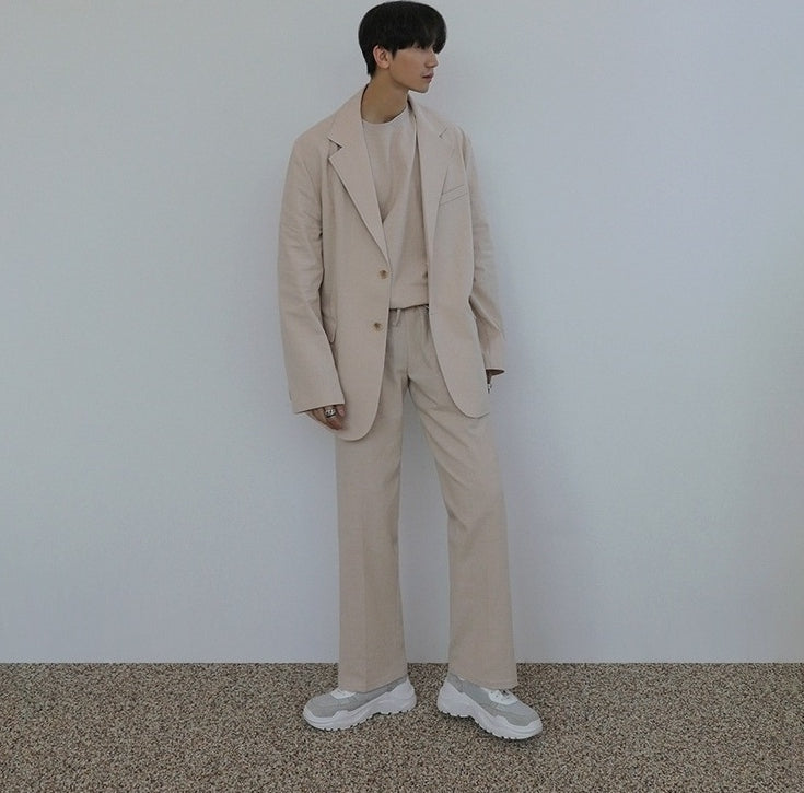 Linen Casual Blazer Jacket