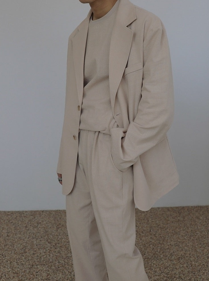 Linen Casual Blazer Jacket