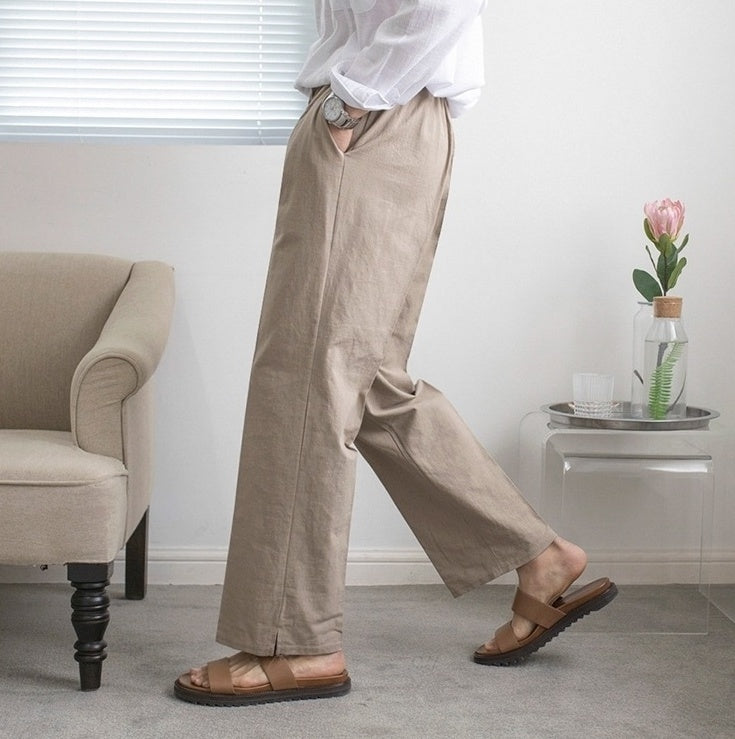 Linen Loose Fit Trousers