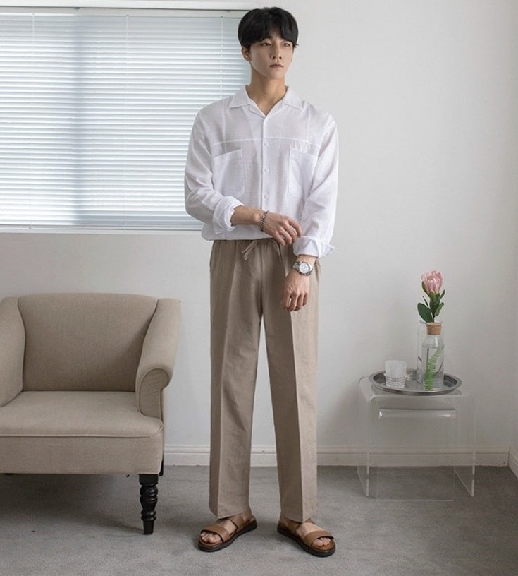 Linen Loose Fit Trousers