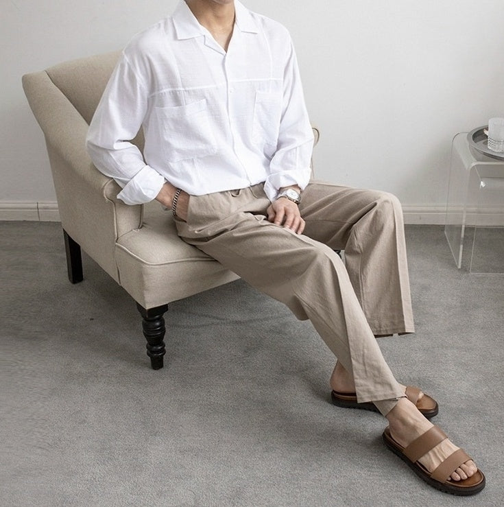 Linen Loose Fit Trousers