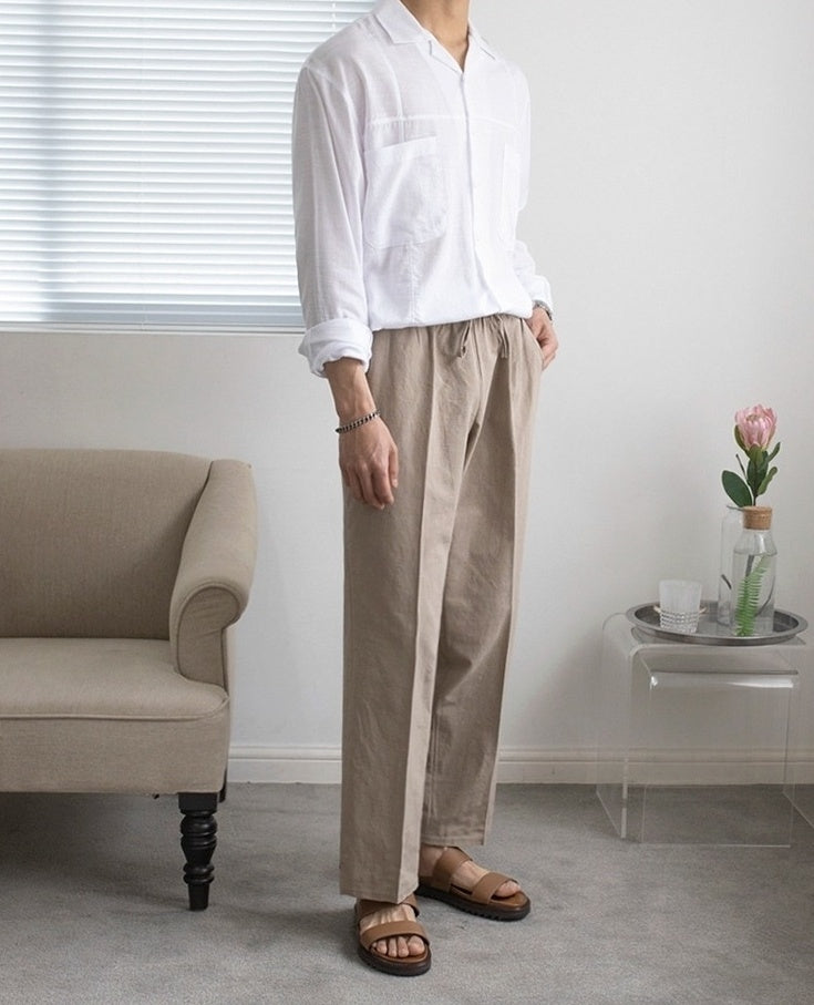 Linen Loose Fit Trousers