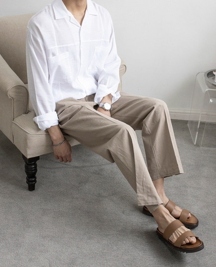 Linen Loose Fit Trousers