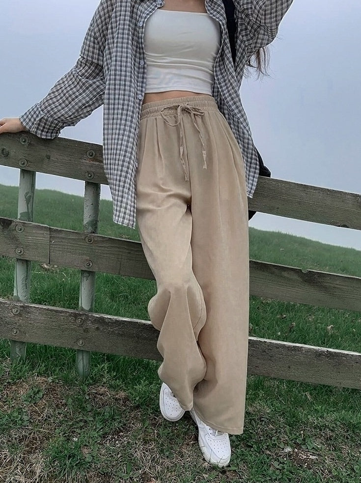 Linen Relaxed Fit Casual Trousers