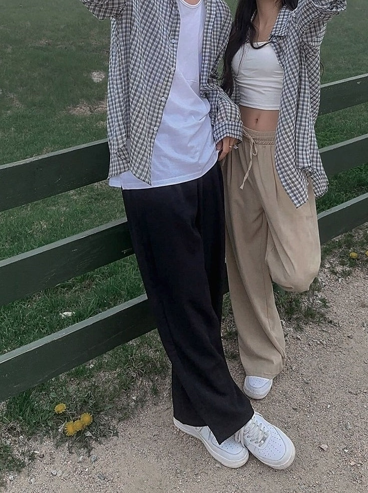 Linen Relaxed Fit Casual Trousers
