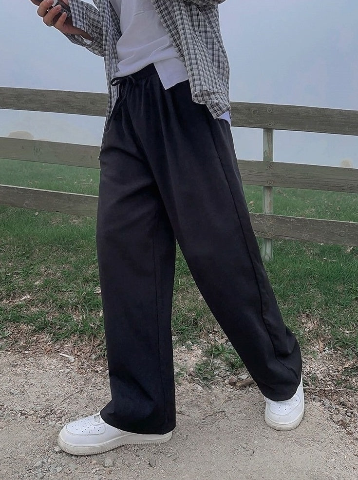Linen Relaxed Fit Casual Trousers