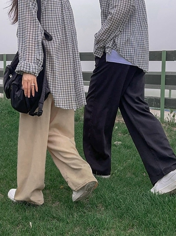 Linen Relaxed Fit Casual Trousers