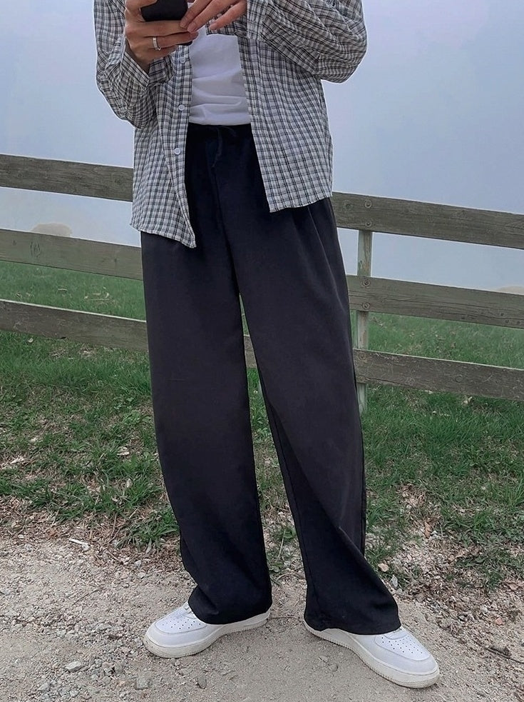 Linen Relaxed Fit Casual Trousers