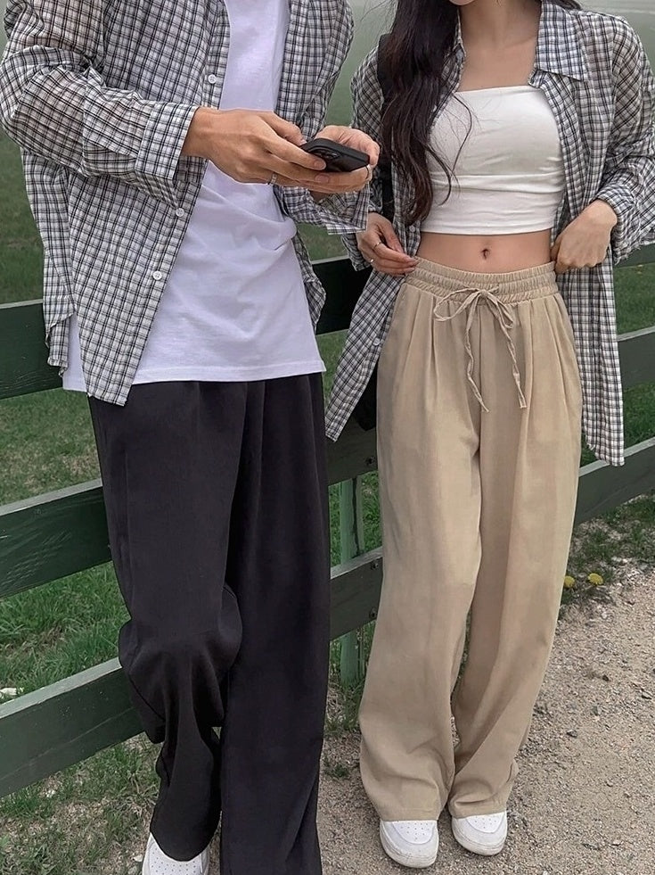 Linen Relaxed Fit Casual Trousers