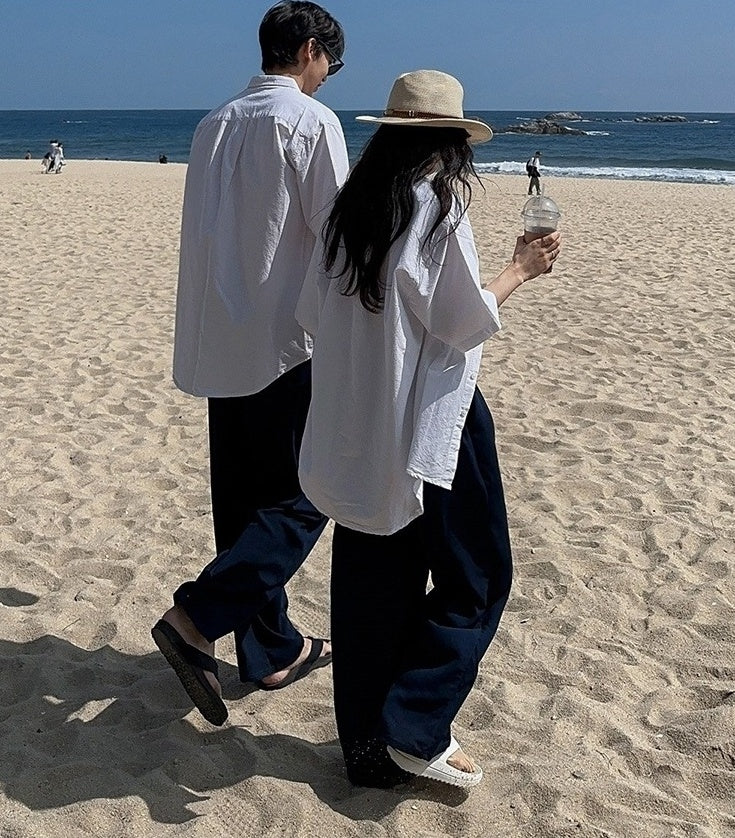 Linen Relaxed Fit Casual Trousers