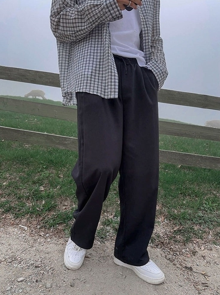 Linen Relaxed Fit Casual Trousers