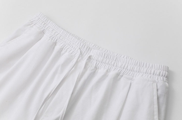 Linen Relaxed Wideleg Casual Pants