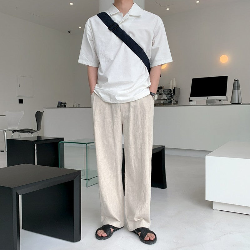 Linen Short Sleeve Casual Shirt