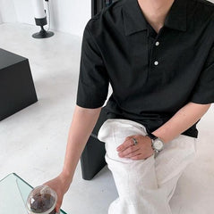 Linen Short Sleeve Casual Shirt