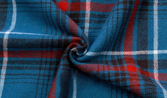 Blue Plaid Two-Piece Cropped Top