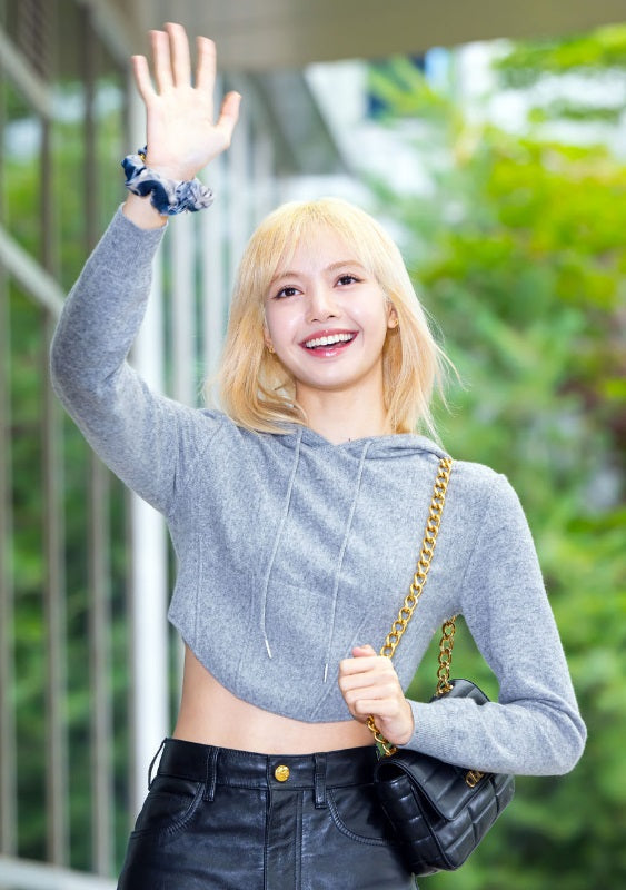 Grey Crop Hoodie